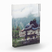 Bloc Photo Machine à écrire | Mémoire de vacances verticale (Gauche)