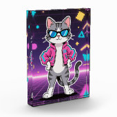Bloc Photo Magnifique Cool Retro Gamer Cat (Gauche)