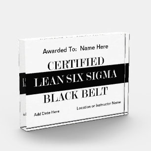 Bloc Photo Maigre certifié six récompenses de ceinture noir