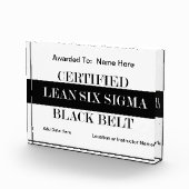 Bloc Photo Maigre certifié six récompenses de ceinture noire (Droite)