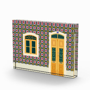 Bloc Photo Maison de Lisbonne avec tuiles