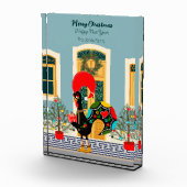 Bloc Photo Maison de Noël portugaise avec Rooster Salutations (Droite)