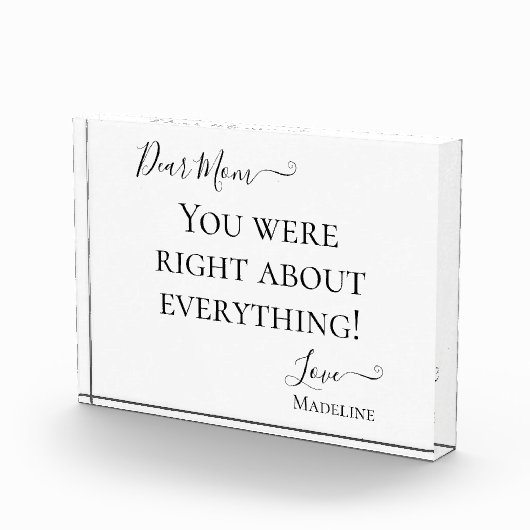 Bloc Photo Maman Drôle Dit Que Tu Avais Raison (Droite)