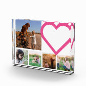 Bloc Photo Maman Famille Photo Pink Heart Modern (Droite)