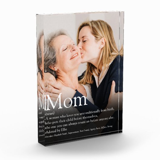 Bloc Photo Maman Mère Définition Citation Photo (Gauche)