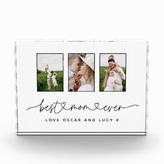 Bloc Photo Maman mignon script moderne multi photo cadeau (Devant)