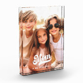 Bloc Photo Maman nous t'aimons coeurs mère journée photo bloc (Gauche)