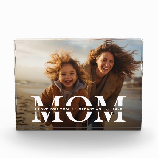 Bloc Photo Maman overlay avec enfants nom mère jour (Devant)