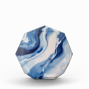 Bloc Photo Marbre Bleu Profond