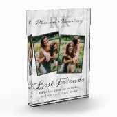 Bloc Photo Marbre élégant Best Friends Photo (Gauche)