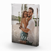 Bloc Photo MARIAGE Élégant Calligraphie Simple Couple (Droite)