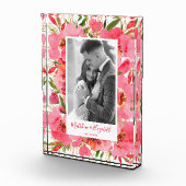 Bloc Photo Mariage floral aquarelle personnalisé (Droite)