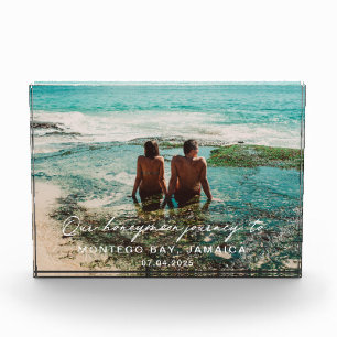 Bloc Photo Mariage Lune de miel - Destination de script blanc