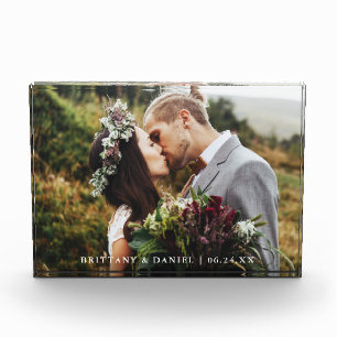 Bloc Photo Mariée et Marié de Mariage Moderne