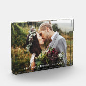 Bloc Photo Mariés de mariage moderne (Gauche)