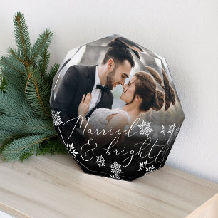 Bloc Photo Mariés & Lumineux Noël de Mariage