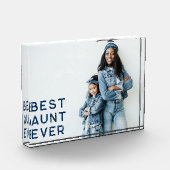 Bloc Photo Marine Bleue Meilleure Tante Jamais (Gauche)