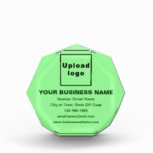 Bloc Photo Marque commerciale en forme d'octogone vert clair