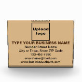 Bloc Photo Marque commerciale sur rectangle Brown clair (Devant)