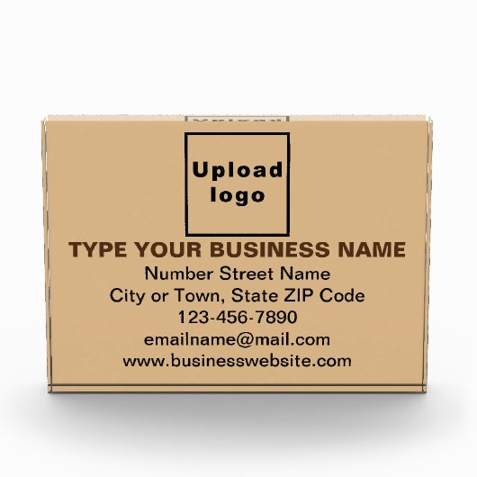 Bloc Photo Marque commerciale sur rectangle Brown clair (Devant)