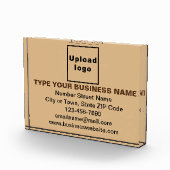 Bloc Photo Marque commerciale sur rectangle Brown clair (Droite)