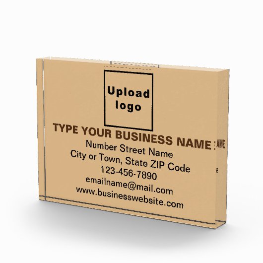 Bloc Photo Marque commerciale sur rectangle Brown clair (Droite)