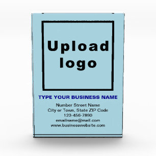 Bloc Photo Marque d'affaires sur le rectangle de portrait ble