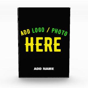 BLOC PHOTO MARQUE VERIFIEE NOIRE PERSONNALISABLE MODERNE ET C