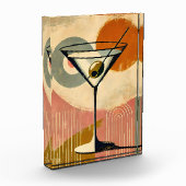 Bloc Photo Martini d'art moderne du milieu du siècle (Gauche)