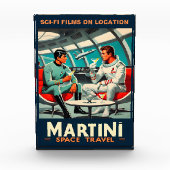 Bloc Photo Martini Space Travel Poster Films Sci-Fi Dans L'Es (Devant)