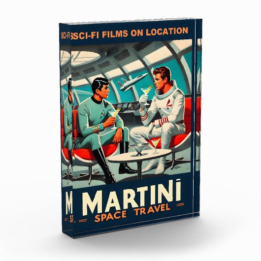 Bloc Photo Martini Space Travel Poster Films Sci-Fi Dans L'Es (Gauche)