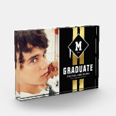 Bloc Photo Masculine d'or noir (Gauche)