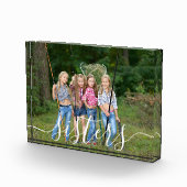 Bloc Photo Masque de script blanc sur soeurs personnalisées (Droite)