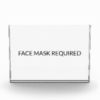 Masque de visage Requis signe simple noir et blanc