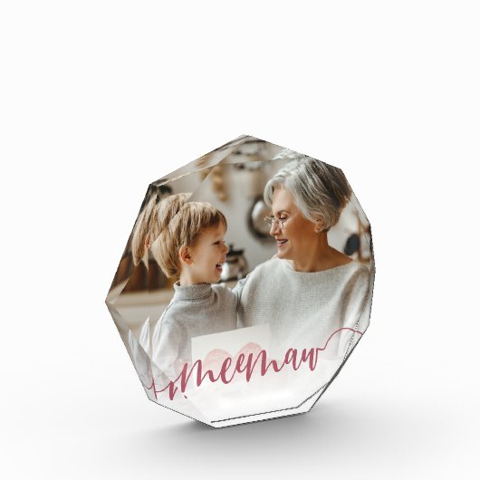 Bloc Photo Meemaw | Superposition de script de grand-mère (Gauche)