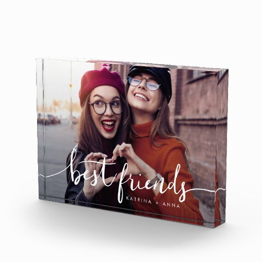 Bloc Photo meilleur amis moderne script keeps (Droite)