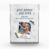 Bloc Photo Meilleur Bonus Papa Fête des pères Custom Stepdad (Devant)