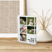 Bloc Photo Meilleur Chien Papa Jamais Collage