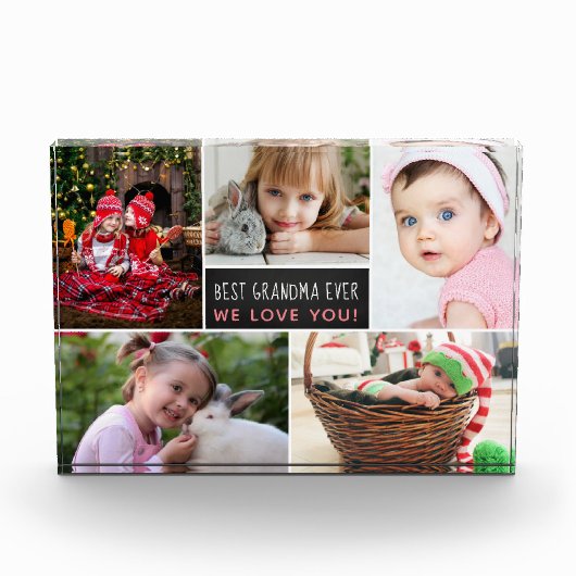 Bloc Photo Meilleur Collage photo de grand-mère (Devant)