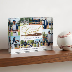 Bloc Photo Meilleur entraîneur de baseball de tous les temps