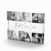Bloc Photo Meilleur Nana jamais moderne Gris Script Custom Co (Droite)