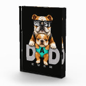 Bloc Photo Meilleur papa bouledogue de tous les temps – Fête  (Droite)