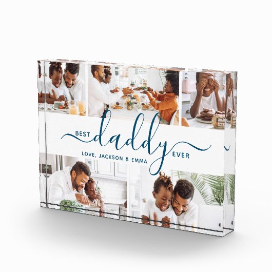 Bloc Photo Meilleur papa Jamais Photo Collage Fête des pères (Droite)