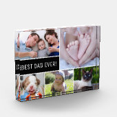 Bloc Photo Meilleur papa Jamais photo moderne Collage (Gauche)