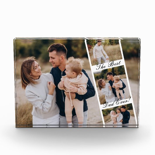 Bloc Photo Meilleur Papa Jamais Photo Reel Collage Personnali (Devant)