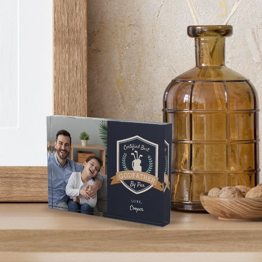 Bloc Photo Meilleur Parrain Par Par Par | Fête des pères Golf