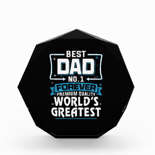 Bloc Photo Meilleur Père Papa meilleur du monde No.1