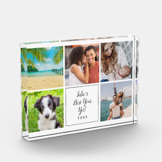 Bloc Photo Meilleure année mais script cinq photo Collage (Gauche)