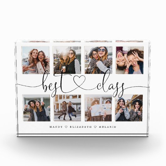 Bloc Photo Meilleure Classe Cadeau Script Pour Les Amis Colla (Devant)