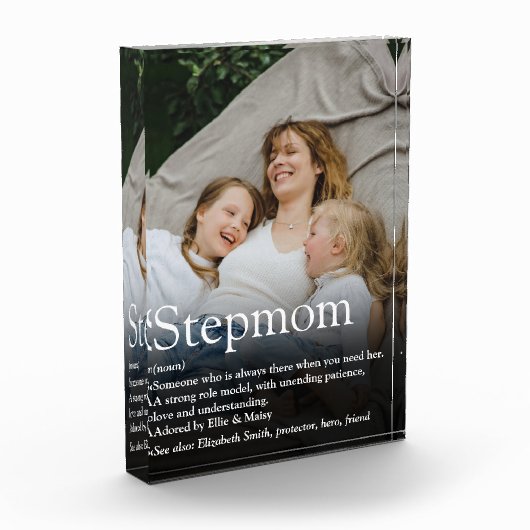 Bloc Photo Meilleure définition de Stepmère Stepmère au monde (Gauche)